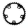PLATEAU ROUTE 5BRA D.110 TA ZEPHYR 39DTS INTERIEUR NOIR ALU 7075 TYPE SHIMANO 9/10V.