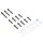 KIT FASTENER REPLAY FOR KICK STARTER COVER (STEEL) FOR MBK 50  BOOSTER/YAMAHA 50 BWS CHROME 6x25/40/45 (SET OF 12)