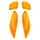 CABOCHON CLIGNOTANT SCOOT ADAPTABLE MBK 50 BOOSTER NG 1995>1998/YAMAHA 50 BWS NG 1995>1998 AV+AR ORANGE (x4) -REPLAY
