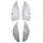 LENS FOR FLASHER FOR SCOOT PEUGEOT 50 VIVACITY FRONT+REAR TRANSPARENT (x4) -REPLAY