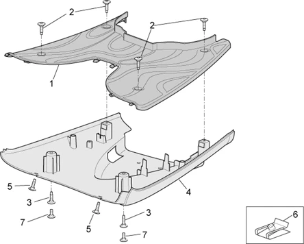 Carrosserie centrale II - r. pieds