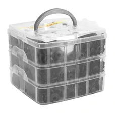 RIVET/CLIPS/AGRAFE DE CARROSSERIE/CARENAGE PLASTIQUE NOIR DIAM 5 A 10 mm (COFFRET DE 620 PIECES) -P2R