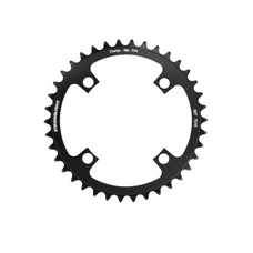 CHAINRING FOR E/BIKE- SINGLE 38T. Ø104 BLACK -ALUMINIUM- 7075 STRONGLIGHT -4 ARMS (FOR BOSCH SYSTEM 1st and 3rd GENERATION - COMPATIBLE BROSE WITH SPIDER REF 181123)