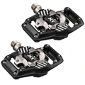 PEDALE VTT AUTOMATIQUE SHIMANO XT M8220 SPD NOIR AVEC CALES (PAIRE)