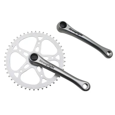 CHAINSET FOR URBAN BIKE- STRONGLIGHT SL55 -ALUMINIUM- -SILVER- 170mm 46T. CHAIN 2.38 (TAPERED SQUARE 115mm)