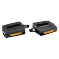 FLAT PEDAL FOR URBAN BIKE- -RESIN-BLACK- WITH "SUPER GRIP" INSERTS - 9/16" (PAIR)