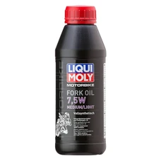 HUILE DE FOURCHE/SUSPENSION LIQUI MOLY 7,5W FORK OIL MEDIUM/LIGHT (500 ml) 100% SYNTHESE