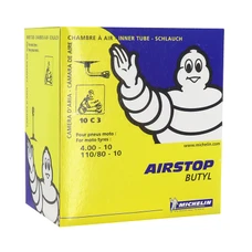 CHAMBRE A AIR 10''  4.00-10, 110/80-10 MICHELIN 10C3 VALVE COUDEE 90°