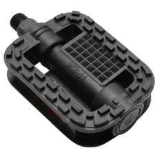 FLAT PEDAL FOR URBAN BIKE- -RESIN-P2R MONOBLOC -BLACK- 9/16" (PAIR)