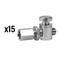 VIS CREUSE TENDEUR DE CABLE POUR FREIN VELO ROLLER BRAKE M6 LAITON (VENDU PAR 15)