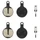 PLAQUETTE DE FREIN TROTTINETTE CT009-R COMPATIBLE BRIGMTON, DUALTRON, JOYOR, KAABO, KUGOO, OVEX, SKATEFLASH, TNE, VSETT, ZERO (VENDU PAR 2 PAIRES) -SELECTION P2R