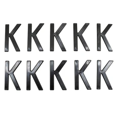 LETTER FOR LICENSE PLATE TIFLEX ALUMINIUM MOTORBIKE/SCOOTER  45mm  K  (SOLD PER 10)