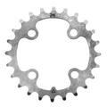 CHAINRING FOR MTB-FOR TRIPLE- 24T. Ø64 "INNER" SILVER STEEL - STRONGLIGHT -4 ARMS-8/9 Speed