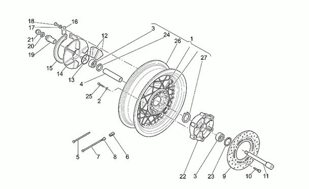 Roue arrière