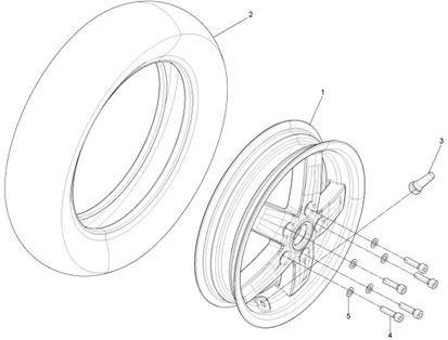 Roue avant