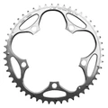 CHANRING FOR ROAD BIKE-5 arms- 50T. Ø130 -OUTER- SILVER -ALUMINIUM- 7075 STRONGLIGHT 9/10 Speed (SHIMANO TYPE)