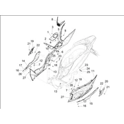 Protection centrale - Repose-pieds