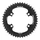 PLATEAU ROUTE 4BRA D.110 POUR SHIMANO ULTEGRA R8100 / 8170 DURA-ACE R9100 / 9170 TA X110 53DTS EXTERIEUR NOIR 11V.