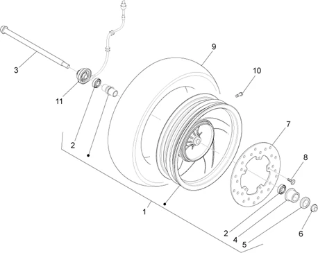 Roue avant