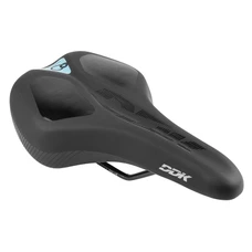 SADDLE- NEWTON FOR URBAN BIKE MEMORY COMFORT BLACK 265x165mm -STEEL RAIL - BLACK (SHAPE MEMORY)