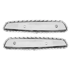 ELYTRE DE RESERVOIR CYCLO POUR PEUGEOT 103 MVL, SP CHROME TORSADE (PAIRE)  -SELECTION P2R-