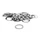 BACK WASHER FOR VARIATOR FOR MBK 50 BOOSTER, NITRO/YAMAHA 50 BWS, AEROX/APRILIA 50 SR (Ø 13x18,5mm) (SET OF 32 WASHERS )  -SELECTION P2R-