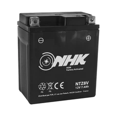 BATTERIE 12V 7,4 Ah NTZ8V NHK FA SANS ENTRETIEN PRETE A L'EMPLOI (Lg113xL70xH130mm) (EQUIVALENT YTZ8V) (ACTIVEE EN USINE)