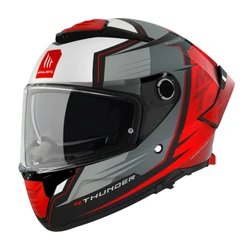 CASQUE INTEGRAL MT THUNDER 4 SV PENTAL B5 GRIS/ROUGE MAT XS (DOUBLE ECRANS / PINLOCK READY / FOGOFF READY) (ECE 22.06)