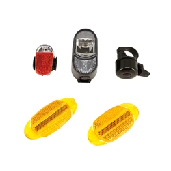 ECLAIRAGE VELO A PILE KIT HOMOLOGUE 2026 POUR VELO (LIVRE SANS PILE)