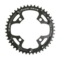 CHAINRING FOR MTB- Ø104 - 4arms-. 44 TEETH external Ø.104 BLACK- OUTER- SUNRACE ALUMINIUM and others