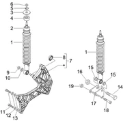 Suspension arrière - Amortisseur/s