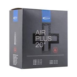 INNER TUBE FOR BICYCLE 20 x 1.50-2.35 SCHWALBE AIR PLUS -REINFORCED-ALUMINIUM PRESTA VALVE (40-406 to 54-428) (SV7AP)
