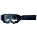 MASQUE/LUNETTES CROSS PROGRIP 3300 TR VISION GO NOIR MAT ECRAN TRANSPARENT ANTI-RAYURES/ANTI U.V./ANTI-BUEE (HOMOLOGUE CE-EN-N- AC-96025 REV.2)