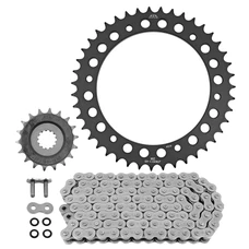 KIT CHAINE ADAPTABLE TRIUMPH 1050 SPEED TRIPLE R 2012>2017, SPEED TRIPLE RS ABS 2018>2019, SPEED TRIPLE ABS 2011>2016 530 18x43 (DIAM COURONNE 155/176/8.5) (DEMULTIPLICATION ORIGINE) -JT SPROCKETS