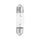 AMPOULE/LAMPE STANDARD 12V  3W CULOT SV7-8 (8x28) NORME C3W NAVETTE BLANC (FEU ARRIERE+STOP) (VENDU A L'UNITE)  -FLOSSER-