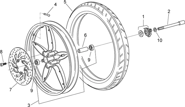Roue Av.