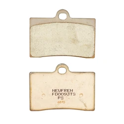 PLAQUETTE DE FREIN NEWFREN POUR APRILIA 250 RS 1995>1997 AV / DUCATI 600 SUPERSPORT 1991>1997 AV, 600-750-900 MONSTER AV / BIMOTA 1000 YB10 BIPOSTO 1992> AV   (FD0093TS)  (TOURING METAL FRITTE)