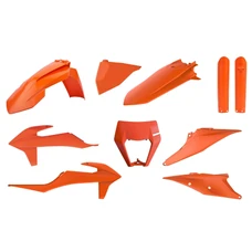 FAIRINGS/BODY PARTS FOR KTM 250, 300 EXC, 250, 350, 450, 500 EXC-F, 250, 300 XC-W, 250, 300 XCF-W 2020> Orange KTM (10 parts kit) -POLISPORT
