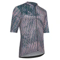 MAILLOT GIST HOMME VELO MANCHES COURTES ZIP TOTAL TOTAL BLEU/VIOLET A RAYURES M -5347