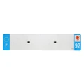 BANDE PLAQUE AUTO 520x110 POUR PVC VIERGE DEP. 92/EURO (VENDU A L'UNITE)