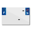 BANDE PLAQUE MOTO 210x130 POUR PVC VIERGE DEP. 74/EURO (VENDU A L'UNITE)