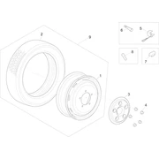 Roues avant et arrière