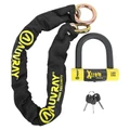 ANTIVOL A CHAINE AUVRAY XTREM LASSO 1.00M MAILLON DIAM 13.5 mm AVEC U XTREM MEDIUM 85x100mm (DIAM 18mm) (CLASSE SRA CHAINE + U)