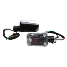 TURN SIGNAL (UNIVERSAL) REPLAY MINI RECTANGLE BLANC/BLACK (PAIR) ** (L 76mm / H 40mm / Wd 36mm)