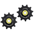 GALET DERAILLEUR TRIPEAK 11-11 DENTS ROULEMENT G5 CERAMIQUE POUR SHIMANO RD91xx/80xx/70xx 12V. NOIR (4 RONDELLES DURACE/4 RONDELLES ULTEGRA ,105) (BLISTER DE 2)