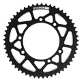 REAR CHAIN SPROCKET FOR APRILIA 50 RX 2006>2017 / DERBI 50 SENDA X RACE 2004>2011 / RIEJU 50 MRT 2009> 420 53 Teeth ALU CNC BLACK (Ø 105/124/8.5) -STAGE 6