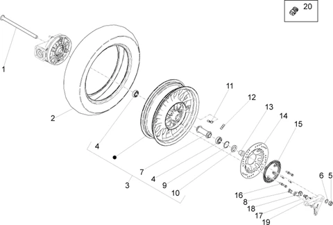 Roue arrière