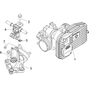 Corps papillon - Injecteur - Raccord d'admission