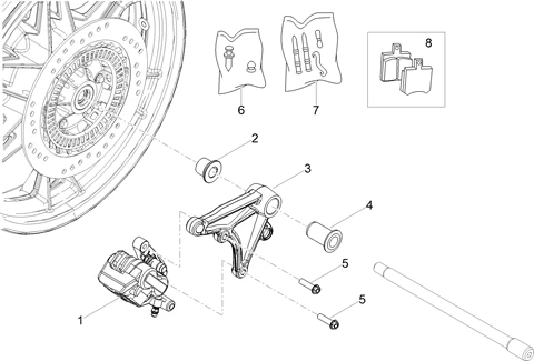Pince frein arrière