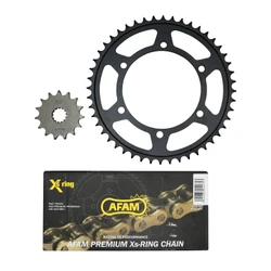 KIT CHAINE ADAPTABLE YAMAHA 600 FZS FAZER 1998>2003 530 15x48 (DIAM COURONNE 130/150/10.5) (DEMULTIPLICATION ORIGINE) -AFAM
